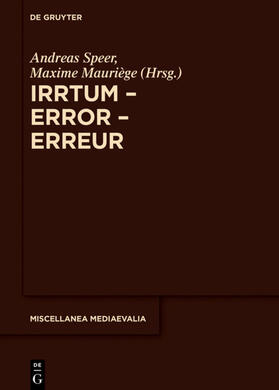 Speer / Mauriège |  Irrtum – Error – Erreur | eBook | Sack Fachmedien