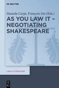 Carpi / Ost |  As You Law It - Negotiating Shakespeare | eBook | Sack Fachmedien