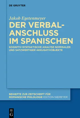 Egetenmeyer | Der Verbalanschluss im Spanischen | E-Book | www.sack.de