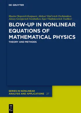 Korpusov / Yushkov / Ovchinnikov |  Blow-Up in Nonlinear Equations of Mathematical Physics | Buch |  Sack Fachmedien
