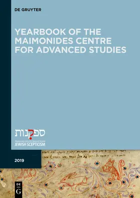 Veltri / Meyrav |  Yearbook of the Maimonides Centre for Advanced Studies, 2019, Yearbook of the Maimonides Centre for Advanced Studies 2019 | Buch |  Sack Fachmedien