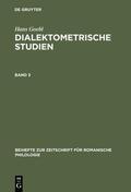Goebl |  Hans Goebl: Dialektometrische Studien. Band 3 | Buch |  Sack Fachmedien