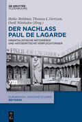 Behlmer / Gertzen / Witthuhn |  Der Nachlass Paul de Lagarde | eBook | Sack Fachmedien