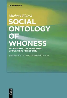 Eldred |  Social Ontology of Whoness | Buch |  Sack Fachmedien