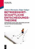 Obermaier / Saliger |  Betriebswirtschaftliche Entscheidungstheorie | eBook | Sack Fachmedien