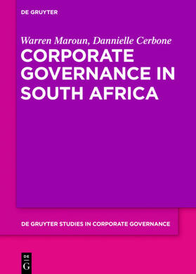 Cerbone / Maroun | Corporate Governance in South Africa | Buch | sack.de