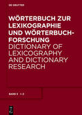 Wiegand / Gouws / Kammerer |  Wörterbuch zur Lexikographie und Wörterbuchforschung. Band 3. I - U | Buch |  Sack Fachmedien