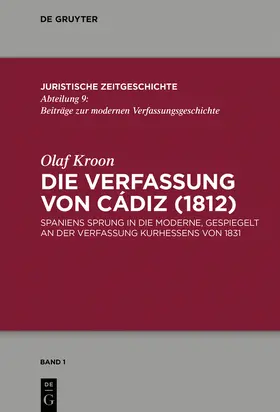 Kroon | Die Verfassung von Cádiz (1812) | Buch | sack.de