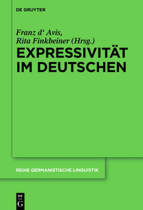 Avis / Finkbeiner | Expressivität im Deutschen | E-Book | sack.de