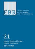 Furey / Gemeinhardt / LeMon |  Encyclop. Bible + Reception (EBR)/approx. Negative Theology | Buch |  Sack Fachmedien