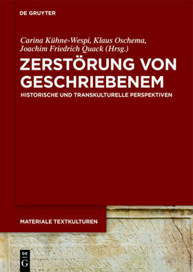 Kühne-Wespi / Oschema / Quack | Zerstörung von Geschriebenem | E-Book | sack.de