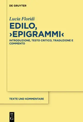 Floridi |  Edilo, ›Epigrammi‹ | eBook | Sack Fachmedien