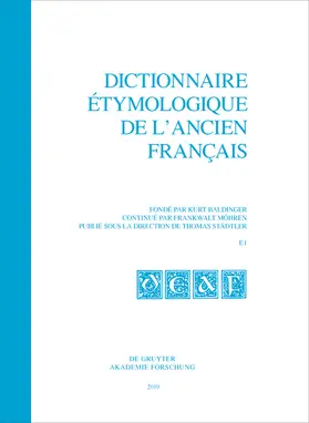 Baldinger / Städtler |  Dictionnaire étymologique de l¿ancien français (DEAF), Fasc. 1, Dictionnaire étymologique de l¿ancien français (DEAF) Fasc. 1 | Buch |  Sack Fachmedien
