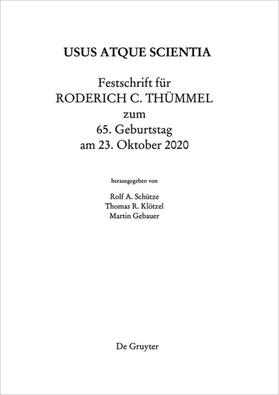 Gebauer / Klötzel / Schütze | Festschrift für Roderich C. Thümmel zum 65. Geburtstag am 23.10.2020 | E-Book | sack.de