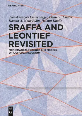 Emmenegger / Chable / Nour Eldin |  Sraffa and Leontief Revisited | Buch |  Sack Fachmedien