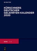 Kürschner |  Kürschners Deutscher Gelehrten-Kalender  2020 | Buch |  Sack Fachmedien