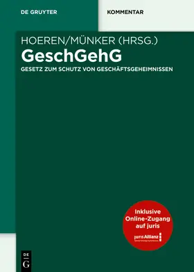 Hoeren / Münker |  GeschGehG | eBook | Sack Fachmedien