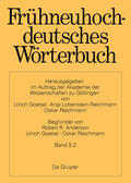 Anderson / Goebel / Reichmann |  Frühneuhochdeutsches Wörterbuch, Band 5.2, Frühneuhochdeutsches Wörterbuch Band 5.2 | Buch |  Sack Fachmedien
