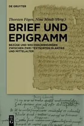 Fögen / Mindt |  Brief und Epigramm | eBook | Sack Fachmedien