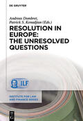 Dombret / Kenadjian |  Resolution in Europe: The Unresolved Questions | eBook | Sack Fachmedien