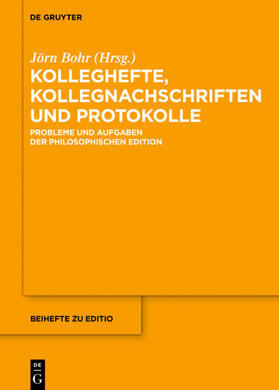 Bohr | Kolleghefte, Kollegnachschriften und Protokolle | E-Book | sack.de