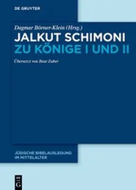 Börner-Klein |  Jalkut Schimoni zu Könige I und II | eBook | Sack Fachmedien