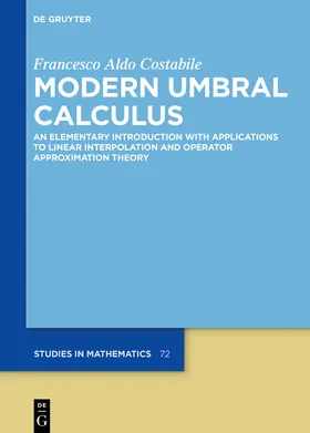 Costabile | Modern Umbral Calculus | Buch | 978-3-11-064996-3 | sack.de
