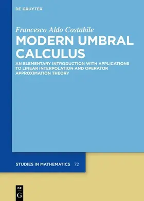 Costabile |  Modern Umbral Calculus | eBook | Sack Fachmedien