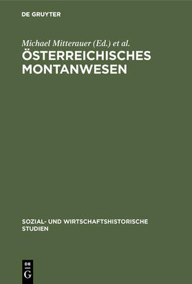 Mitterauer / Hoffmann | Österreichisches Montanwesen | E-Book | sack.de