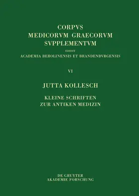 Kollesch |  Kleine Schriften zur antiken Medizin | eBook | Sack Fachmedien