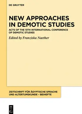 Naether |  New Approaches in Demotic Studies | eBook | Sack Fachmedien