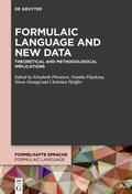 Piirainen / Filatkina / Stumpf |  Formulaic Language and New Data | Buch |  Sack Fachmedien