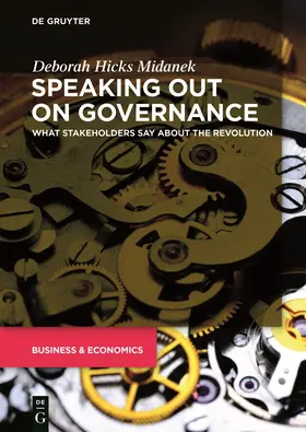 Midanek | Speaking Out on Governance | Buch | 978-3-11-066668-7 | sack.de