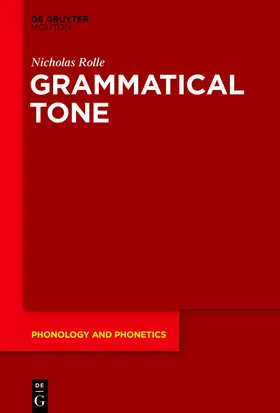 Rolle |  Grammatical Tone | Buch |  Sack Fachmedien