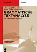 Ágel / Gallinat / George |  Grammatische Textanalyse | Buch |  Sack Fachmedien