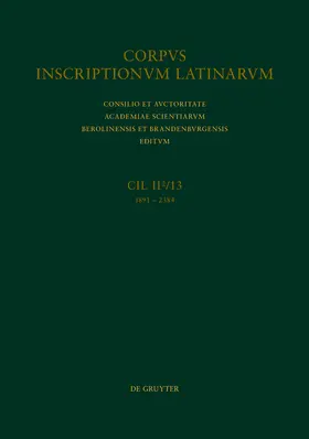 Abascal Palazón / Alföldy | Pars septentrionalis conventus Carthaigiensis (Titulcia, Toletum, Consabura, Segobriga) | Buch | 978-3-11-067163-6 | sack.de