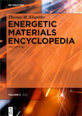 Klapötke |  Thomas M. Klapötke: Energetic Materials Encyclopedia / O - Z | eBook | Sack Fachmedien