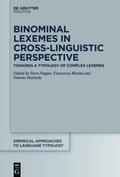 Pepper / Masini / Mattiola |  Binominal Lexemes in Cross-Linguistic Perspective | eBook | Sack Fachmedien