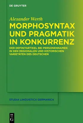 Werth |  Morphosyntax und Pragmatik in Konkurrenz | Buch |  Sack Fachmedien