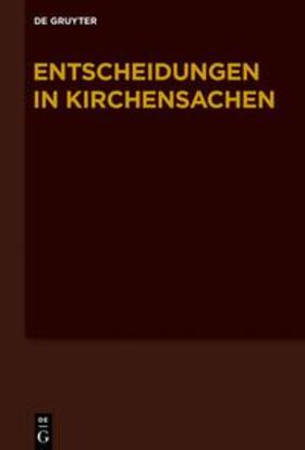 Hering / Baldus / Lentz | Entscheidungen in Kirchensachen seit 1964 | Buch | 978-3-11-067867-3 | sack.de