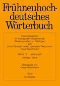 Reichmann |  Frühneuhochdeutsches Wörterbuch | Buch |  Sack Fachmedien