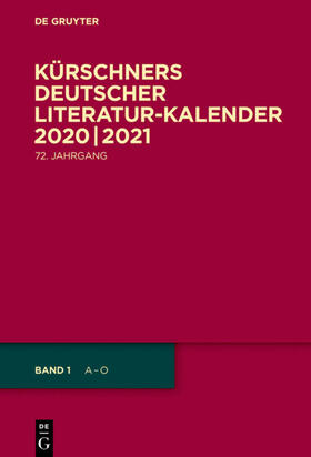Kürschner | 2020/2021 | Buch | 978-3-11-067976-2 | sack.de