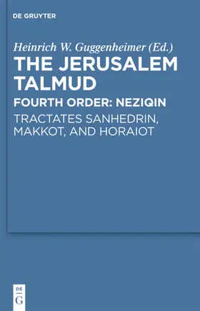 Guggenheimer |  Tractates Sanhedrin, Makkot, and Horaiot | Buch |  Sack Fachmedien