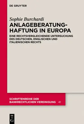 Burchardi |  Anlageberatungshaftung in Europa | eBook | Sack Fachmedien
