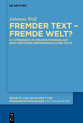 Wolf | Wolf, J: Fremder Text - fremde Welt? | Buch | 978-3-11-068541-1 | sack.de