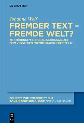 Wolf |  Fremder Text – fremde Welt? | eBook | Sack Fachmedien