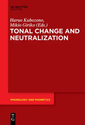 Giriko / Kubozono |  Tonal Change and Neutralization | Buch |  Sack Fachmedien