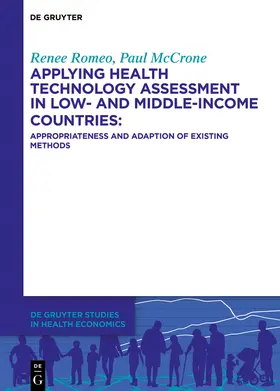 McCrone / Romeo | Applying health technology assessment in low- and middle-income countries | Buch | 978-3-11-068867-2 | sack.de