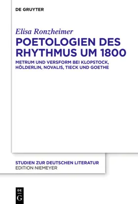 Ronzheimer | Poetologien des Rhythmus um 1800 | E-Book | sack.de
