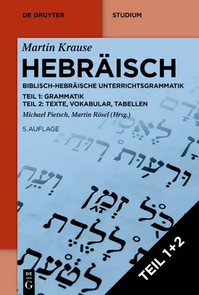 Krause / Pietsch / Rösel |  Hebräisch | Buch |  Sack Fachmedien